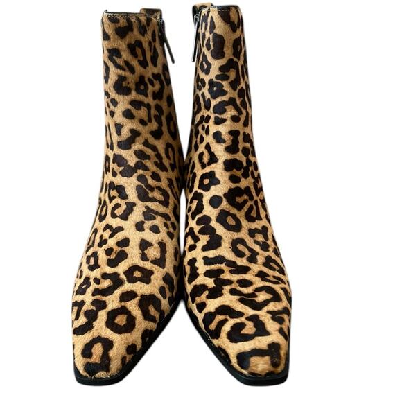 SARTO by Franco Sarto Vianca Leopard Genuine Calf Hair Bootie – Sz 9 - Picture 4 of 8